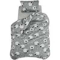 L'essentiel Maison , Lamb, Weiß, King-Size-Bettbezug-Set (FR), 65 % BAUMWOLLE / 35 % POLYESTER, 240 x 220 cm