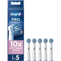 Oral-B - Pro Sensitive Clean Toothbrush Heads - White - 5 Counts