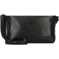 Green Burry GREENBURRY Leder Umhängetasche Colombiana RV Shoulderbag 3 Zip Black schwarz