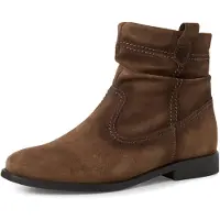 Tamaris Damen Stiefeletten aus Echtleder in Braun