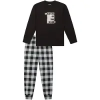 Schiesser Pyjama Nightwear in Schwarz | Gr.: 140