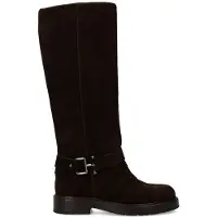 No Stress Dunkelbraune Veloursleder-Stiefel | Größe 40
