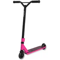 LifeGoods Stunt Scooter Fly X - ab 6 Jahre - Tretroller für Kinder - Jungen/Mädchen - 100mm - 100KG - Schwarz/Rosa