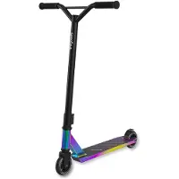 LifeGoods Stuntstep Fly Pro - 6+ Jahre - Schritt für Kinder - Jungen/Mädchen - 100mm - 100KG - Regenbogen