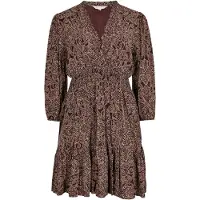 Apricot Minikleid Damen Viskose rot gemustert, 42 812053-0001-00420