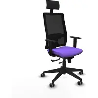 Piqueras Y Crespo Bürostuhl mit Kopfstütze 1D066G1 Lila
