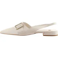 Högl Leder-Slingballerinas in Creme - 38