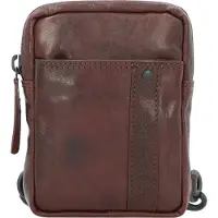 Spikes & Sparrow Leder Umhängetasche Gürteltasche Miami Slingbag Dark Brown dunkelbraun