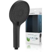 Schutte RAVEN Stangenbrause-Set, Schwarz matt