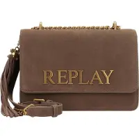 Replay Leder Umhängetasche Crossbody Bag Partridge braun