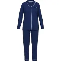 Tom Tailor Sofia Dames Doorknooppyjama - Blauw