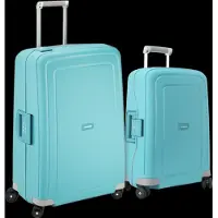 Samsonite S'cure Spinner 55+75 cm Aqua Blau