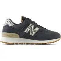 New Balance für Damen. WL574V2 Leder Turnschuhe 574 schwarz (36), Wohnung, Schnürsenkel, Lässig