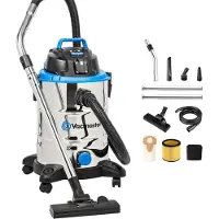 Vacmaster Nass Trockensauger Bodenstaubsauger Starke Saugleistung Staubsauger Edelstahl 1500W 30L