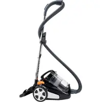 Nedis Staubsauger ohne Beutel - Beutellos - 700 W - Staubkapazität: 3.0 l - Kombi-Bürste - Aktionsradius: 8.50 m - HEPA Luftfilter - Anthrazit / Orange / Schwarz