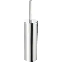 Geesa WC-Bürstenhalter Nemox Chrom Wandhalterung Schwarze Bürste