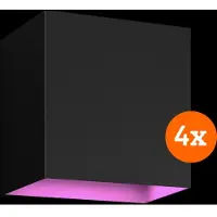 Philips Hue Resonate Downward White & Color - Schwarz 4er-Pack