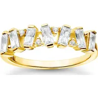 Thomas Sabo TR2346-414-14 Goldfarbener Ring für Damen Weiße Steine