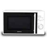 Inventum MN205S, Arbeitsplatte, Solo-Mikrowelle, 20 l, 700 W, Drehregler, Weiß