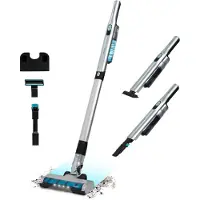 Cecotec 08403, 2-in-1-Stabstaubsauger, Beutellos, Schwarz, Blau, Edelstahl, Trocken, Zyklonal, Elektronisch