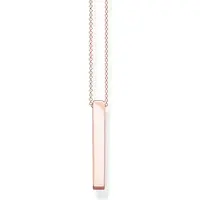 Thomas Sabo Kette Roségoldener Quader
