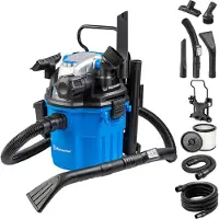 Vacmaster Nass-Trockensauger 1500W 18L, Allzwecksauger mit Blasfunktion