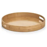 Zeller Bambus-Tablett, Ø 38 cm Zeller Natur