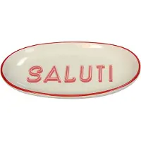 HD Collection Servierteller ''Saluti'' in Beige/ Pink - (L)12,5 x (B)21 cm - onesize