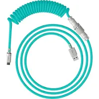 HyperX USBC Coiled Cable light green white