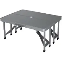 Eurotrail Campingtisch limoux86 x 68 cm aluminiumgrau