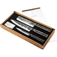 Forged Brute, Messer-Set, Stahl, Stahl, Schwarz, Schwarz, 12,5 cm