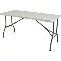 Eurotrail Campingtisch pavillon m 180 x 75 cm stahl weiß
