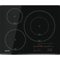 CATA INSB 6032 BK, Schwarz, Integriert, 63 cm, Keramik, 3 Zone(n), 3 Zone(n)