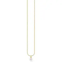 Thomas Sabo Kette Blume weisse Steine