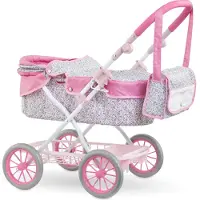 Corolle Puppenwagen Blumen - Kinderwagen für Babypuppe 36-42cm