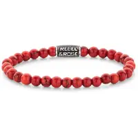 Rebel Rose - Red Delight Vintage Beaded Bracelet RR-60118-V - Dimension: 17.5 cm - M