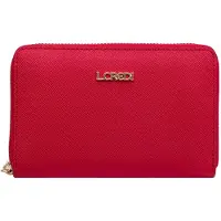 L.credi Geldbörse Poema Zip Around Wallet Red rot