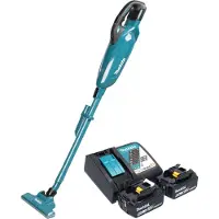 Makita DCL 283 FRG Akku Staubsauger 18 V 0,73 l Brushless + 2x Akku 6,0 Ah + Ladegerät