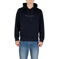Armani Exchange für Herren. XM001294AF20934UB101 Marineblaues Basic-Kapuzensweatshirt aus Baumwolle (XS), Lässig, Sportlich, Langarm
