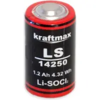 Kraftmax Lithium-Batterie LS14250, 1/2 AA-Zelle, 3,6 V-, 1200 mAh