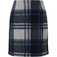 s.Oliver Minirock mit Woll-Anteil Damen blau kariert, 44 788141-0001-00440