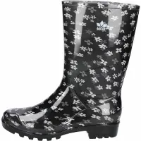 Lico Gummistiefel Aquata Größe 41 aus PVC in Schwarz mit rutschfester Gummilaufsohle