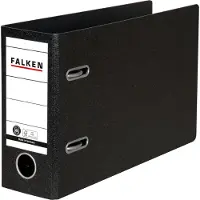 Falken Ordner 80mm DIN A5 quer Werkstoff: Hartpappe schwarz