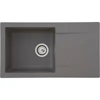 Respekta Einbauspüle , grau, B:78cm H:17cm T:43,5cm, Verbundwerkstoff, Küchenspülen, Einbauspüle