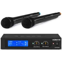 VONYX microfoonset - Vonyx WM522 VHF microfoonset met 2 handmicrofoons