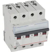 Legrand 403423 TX3 Leitungsschutzschalter B-Charakteristik, 63A, 4-polig, 6kA, 400VAC, 4TE