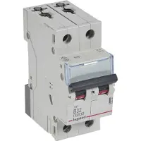 Legrand 403390 TX3 Leitungsschutzschalter B-Charakteristik, 32A, 2-polig, 6kA, 400VAC, 2TE
