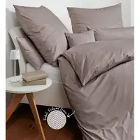 Janine Design Interlock-Jersey-Bettwäsche-Garnitur JERSEY CLASSIC 59000 Farbe vulkan Größe 155x220+80x80