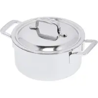 Demeyere Kochtopf Intense 5 mit doppelwandigem Deckel 18 cm