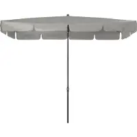Doppler , Sonnenschirm "Sunline Waterproof III 260 x 150", hellgrau, 260 x 150 cm